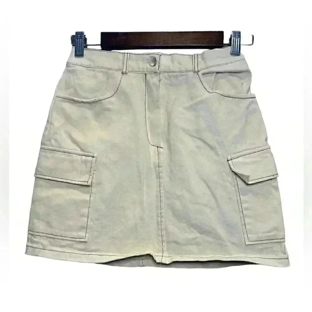 Oak and Fort Cargo Mini Skirt Size Small